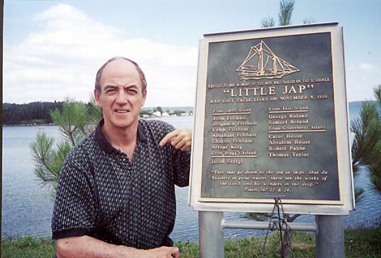 Robert Parsons at the site of the 