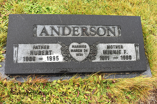 Hubert & Minnie Anderson