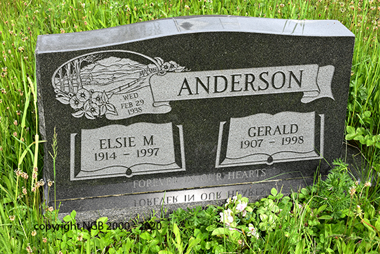 Elsie M & Gerald Anderson