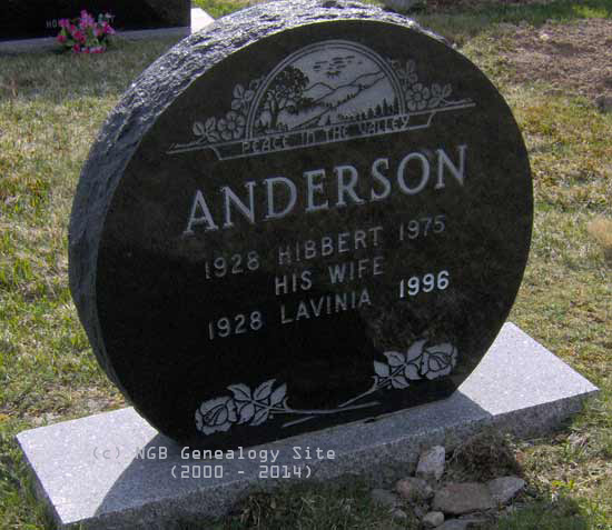 Hibbert and Lavinia Anderson