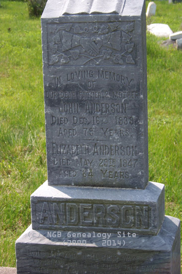 John & Elizabeth Anderson