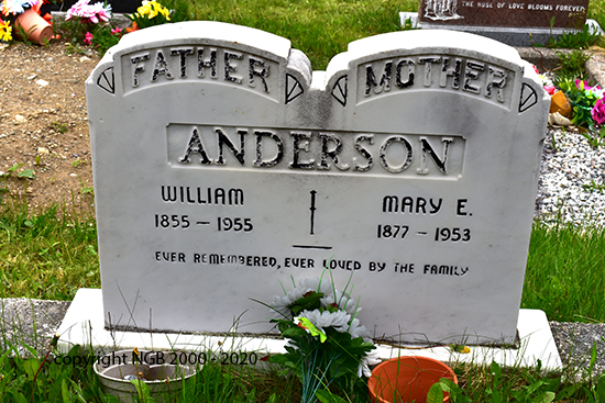 William & Mary E. Anderson
