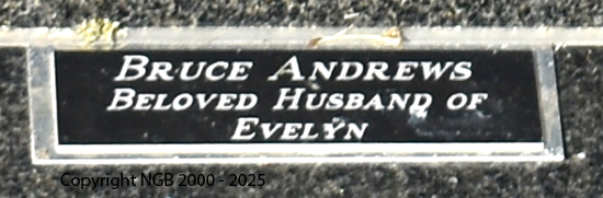 Bruce Andrews Plaque