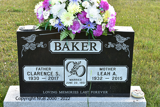 Clarence S. & Leah A. Baker