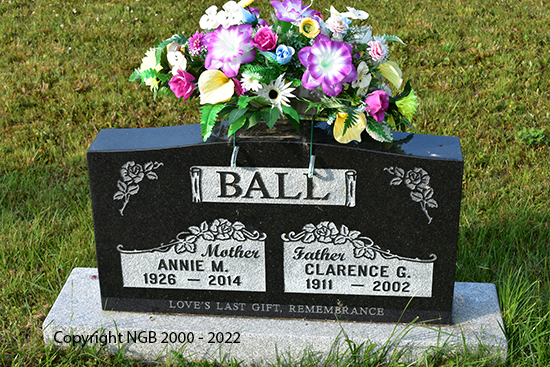 Clarence G. & Annie M. Ball
