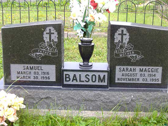 Samuel and Sarah Balsom