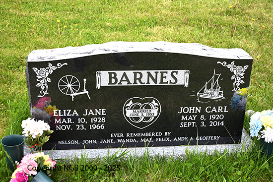 John CArl & Eliza Jane Barnes