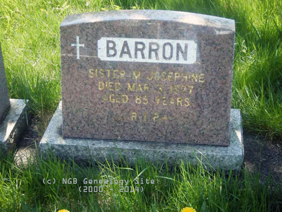 Sr. M. Josephine Barron
