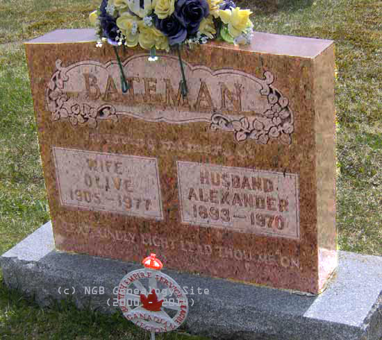 Olive and Alexander Bateman