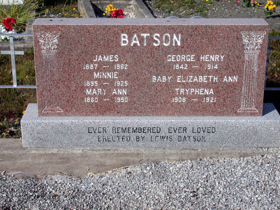 James, Minnie Batson and Family