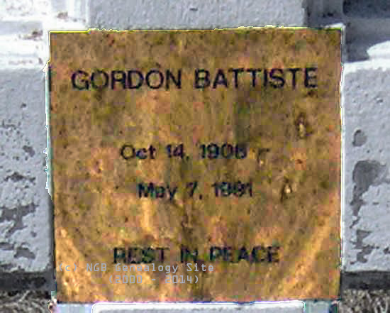 Gordon Battiste Nameplate