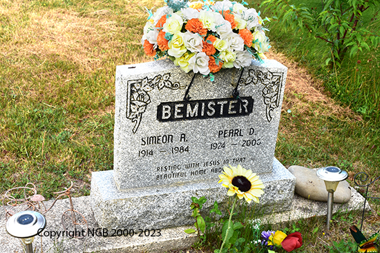 Simeon R. & Pearl D. Bemister