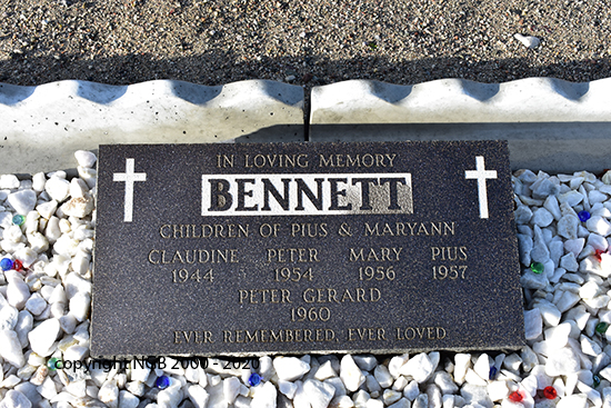 Claudine, Peter, Mary, Pius & Peter Bennett