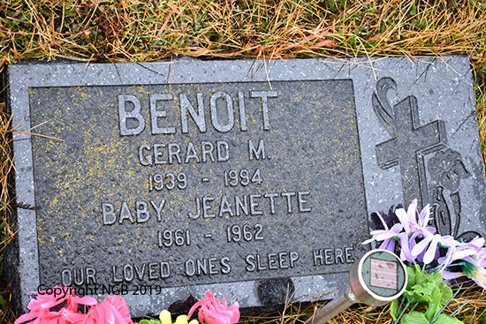 Gerard M & Baby Jeanette Benoit