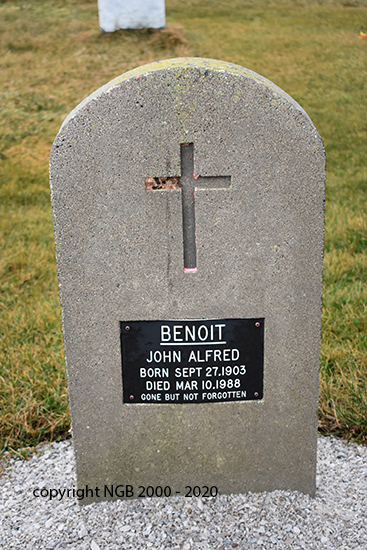 JOHN ALFRED BENOIT
