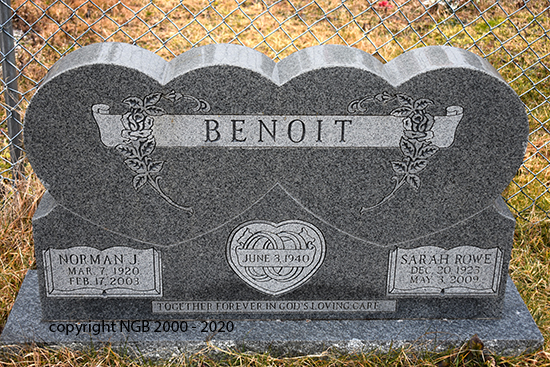 Norman & Sarah Rowe Benoit