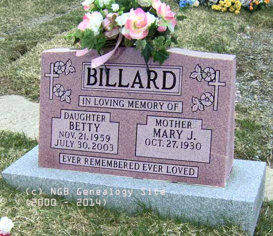 Betty and Mary Billard