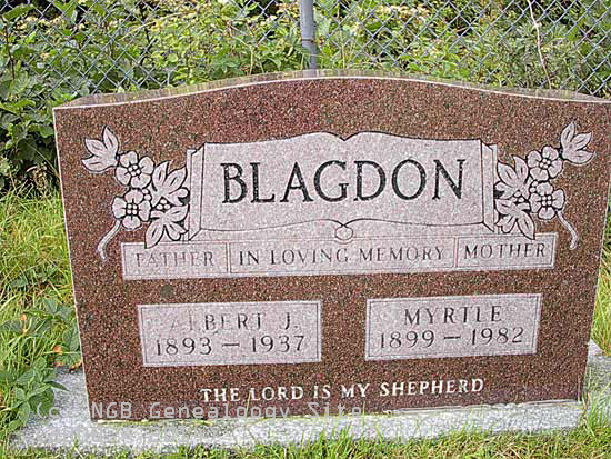Albert & Myrtle Blagdon