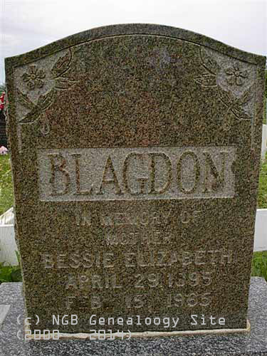 Bessie Elizabeth Blagdon