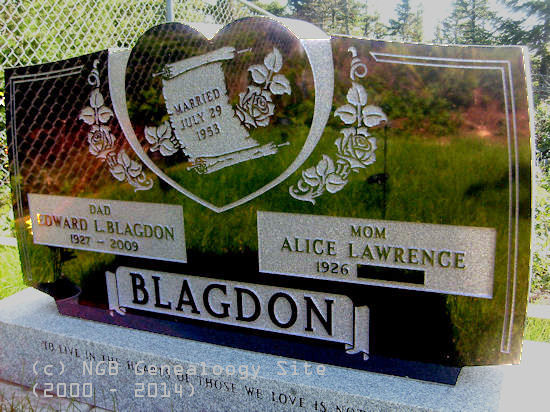 Edward L. & Alice Lawrence Blagdon