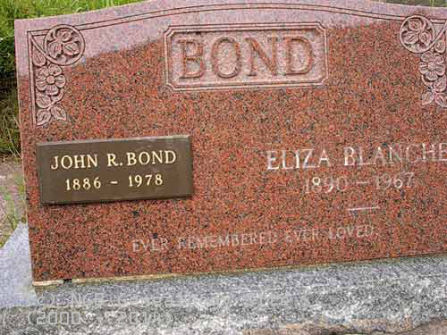 John R. & Eliza Blanche Bond