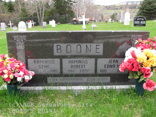 Arminius Gena, Arminius Robert and Jean Boone