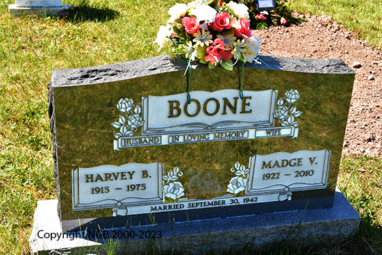 Harvey R. & Madge V. Boone