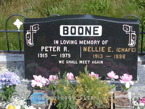 Peter R. & Nellie E. (CHAFE) BOONE