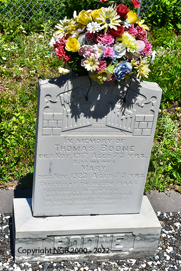 Thomas & Mary Boone