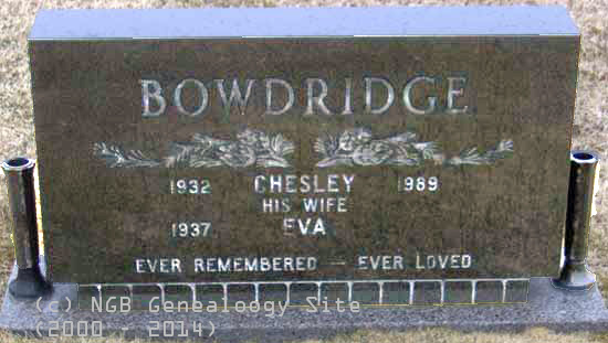 Chesley and Eva Bowdridge