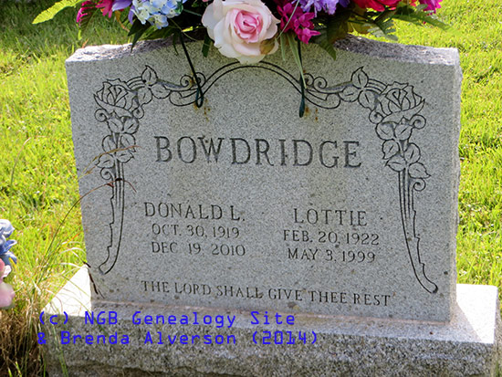 Donald L. & Lottie Bowdridge