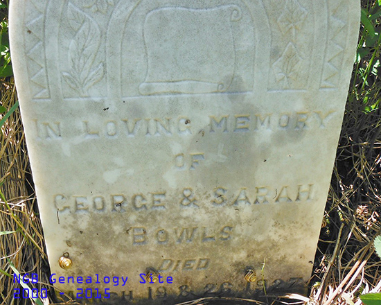 George & Sarah Bowls