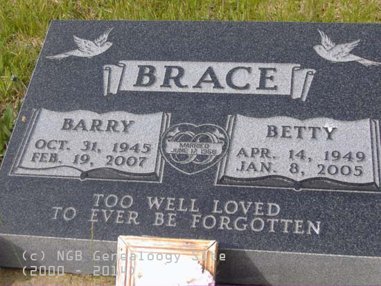 BARRY AND BETTY BRACE