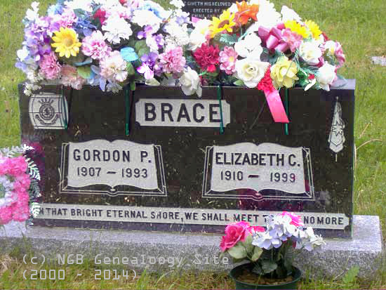 GORDON AND ELIZABETH   BRACE