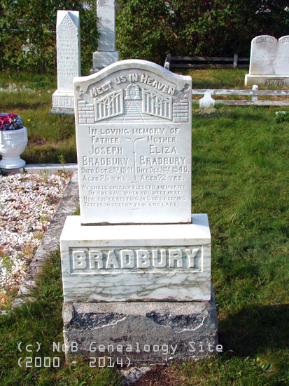 Joseph and Eliza Bradbury