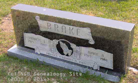 Francis and Annie Brake