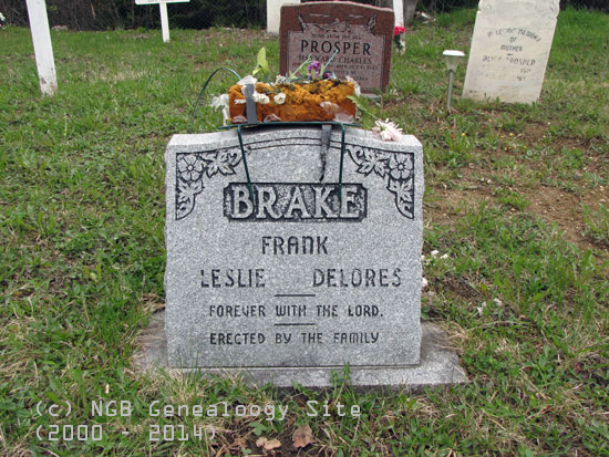 Frank, Leslie and Deloris Brake