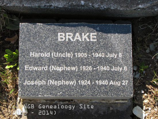 Harold, Edward and Joseph Brake