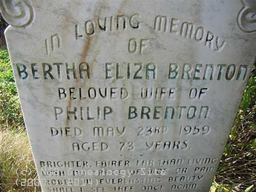 Bertha Eliza Brenton