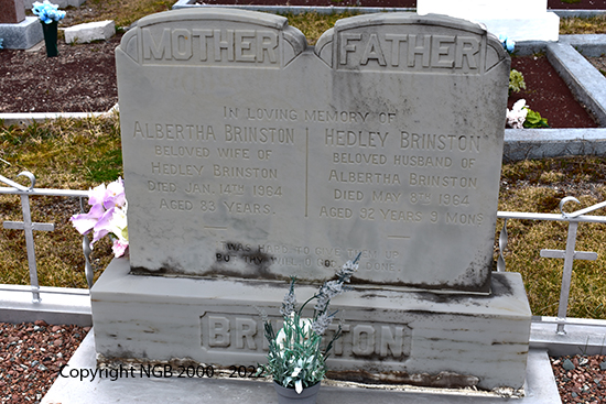 Albertha & Hedley Brinston
