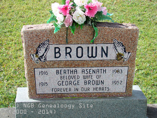 George and Bertha Asenath Brown