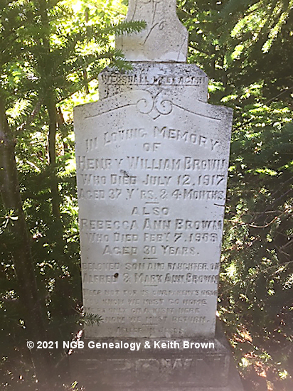 Henry William & Rebecca Ann Brown