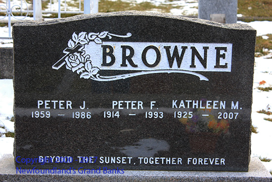 Peter J, Peter F, & Kathleen M. Browne