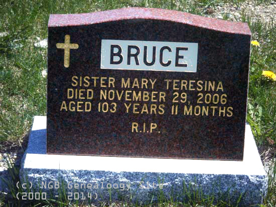 Sr. Mary Teresina Bruce