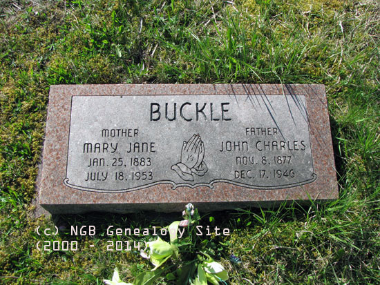 Mary Jane and John Charles Buckle