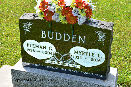 Pleman G. & Myrtle L. Budden