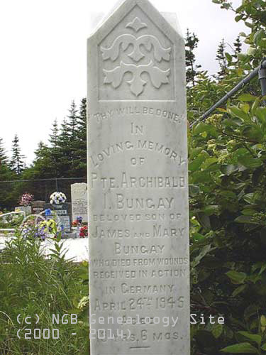 Pte. Archibald I. Bungay
