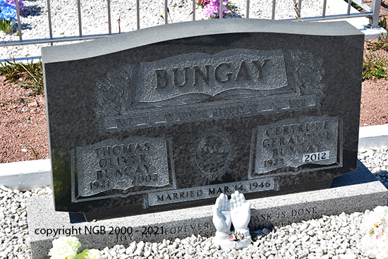 Thomas Oliver & Gertrude Geraldine Bungay