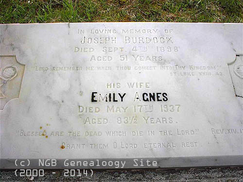  Joseph & Emily Agnes Burdock