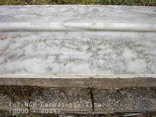 Burdock, Infant Son & Daughter